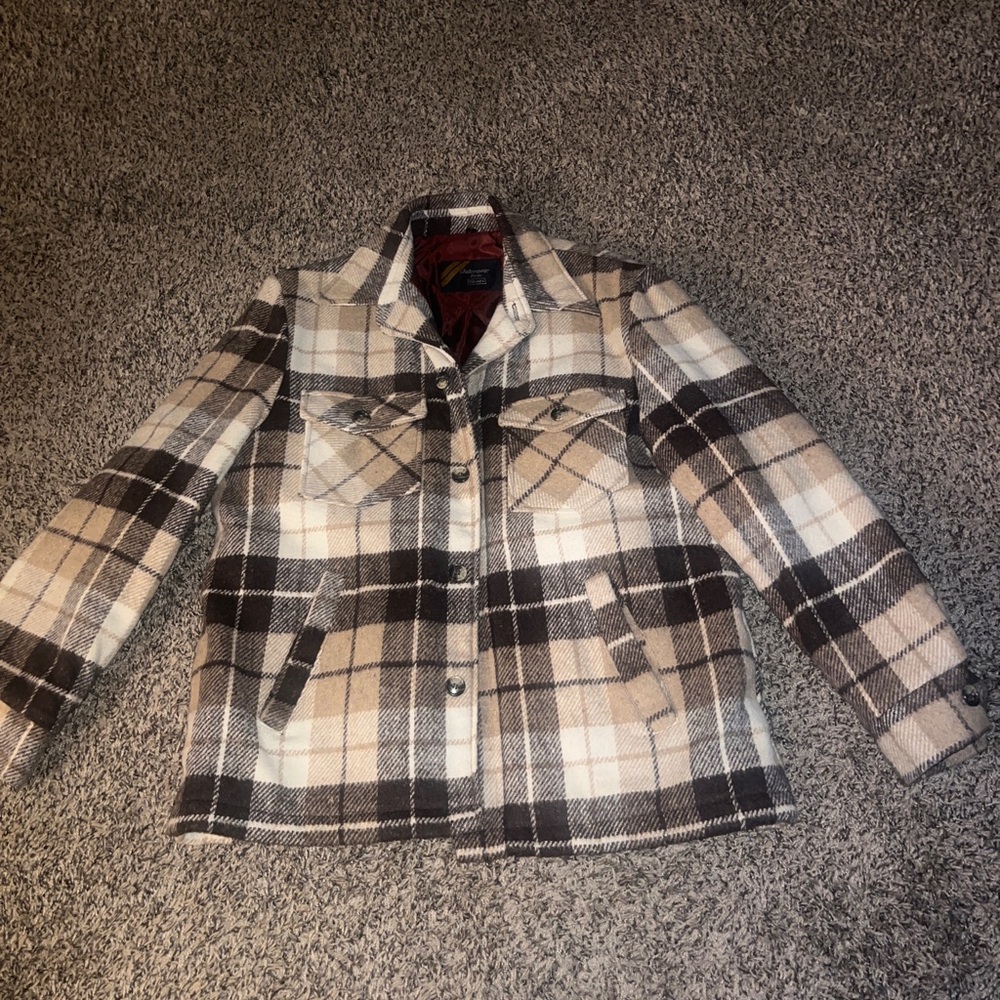 Vintage Sears Outerwear Plaid Jacket Coat Size Large